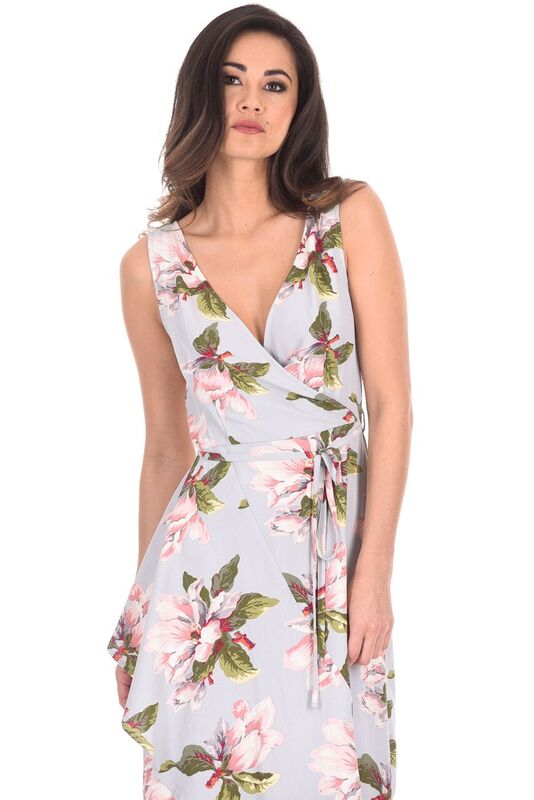 ax paris grey floral dress