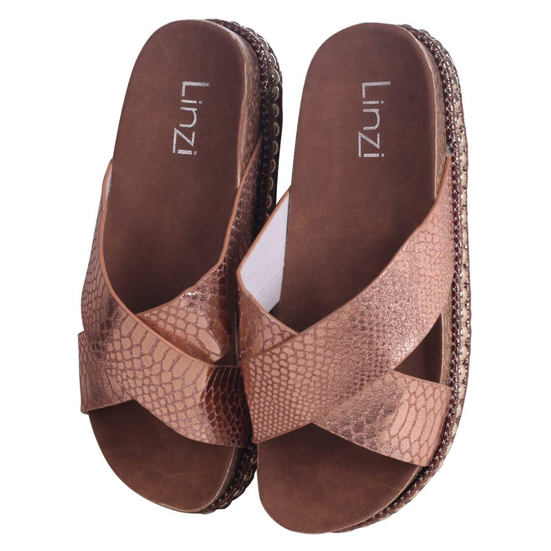 oasis rose gold sandals