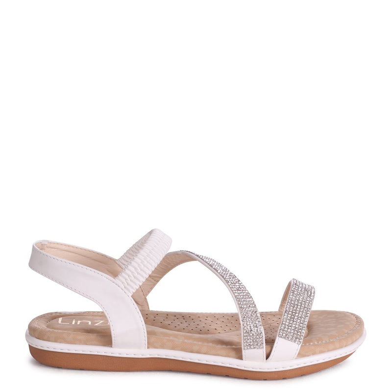 White Sandal With Padded Footbed \u0026amp 