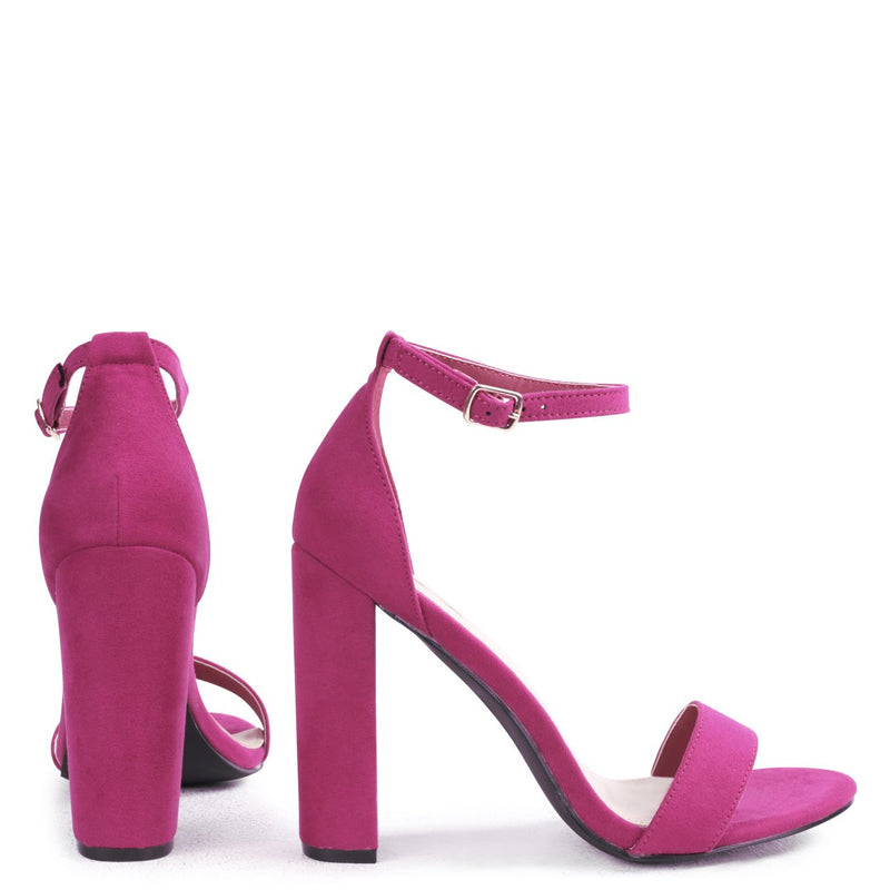 AMY - Purple Suede Open Toe Barely 