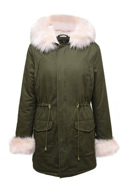 Khaki Parka Jacket – AX Paris