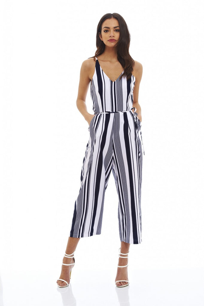 Striped Culotte Jumpsuit – AX Paris