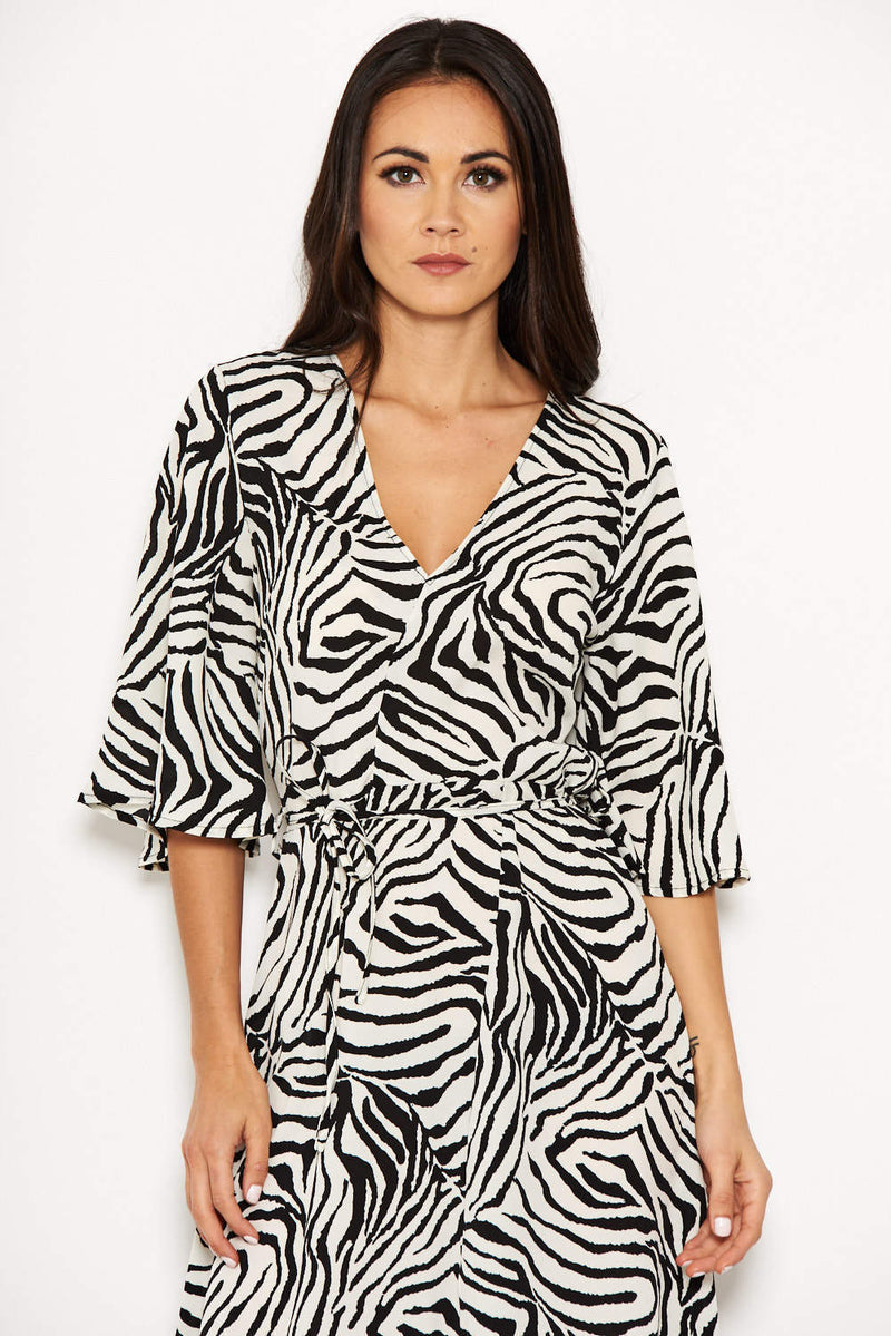 spotted zebra dress