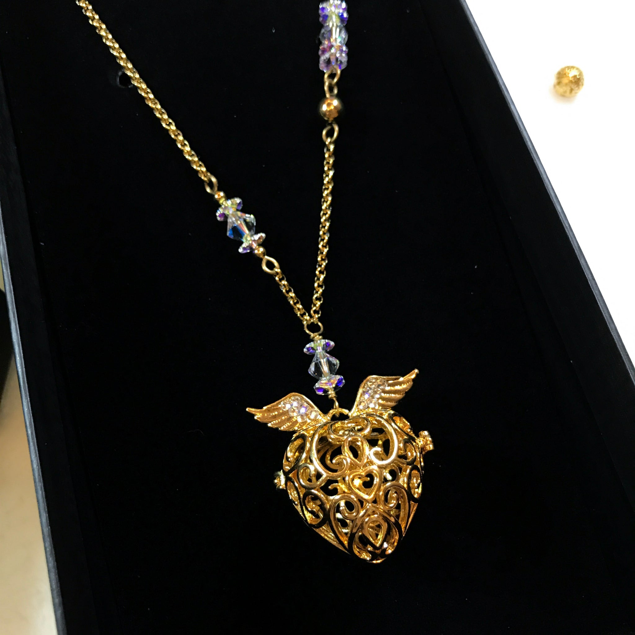 guardian angel gold necklace