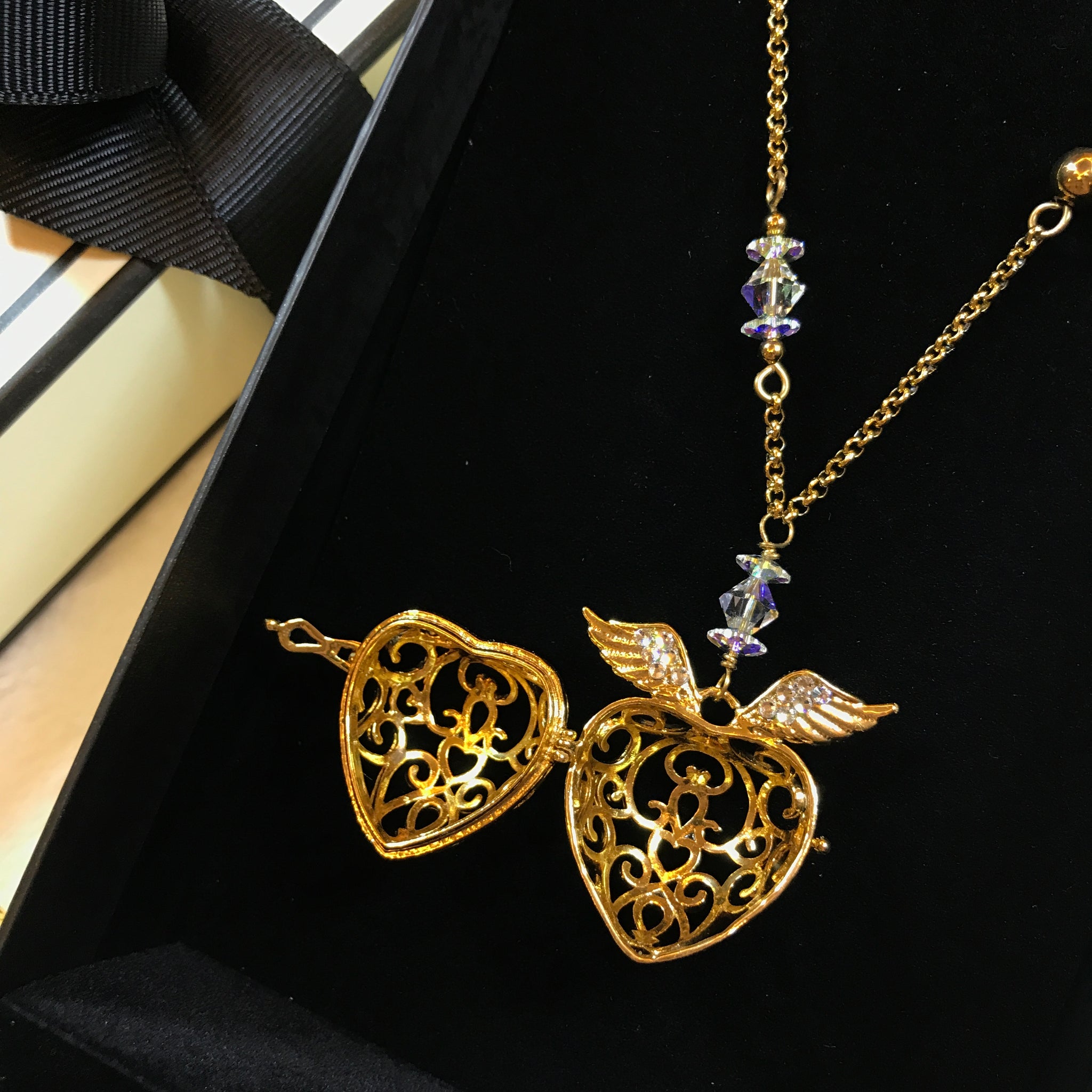 guardian angel gold necklace