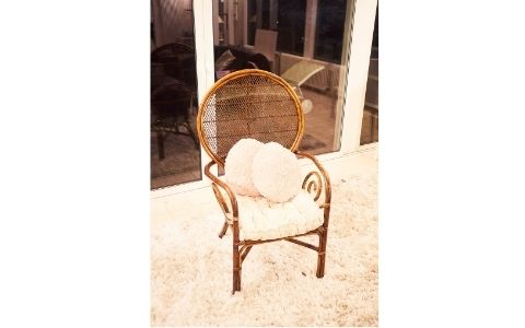 fauteuil en bois vintage