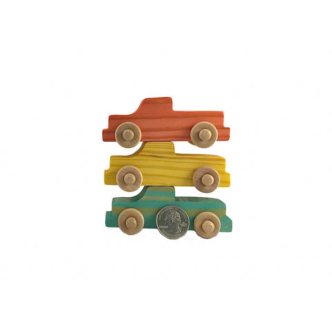 small wooden trucks