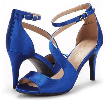 Fashion Two Tone OL Royal Blue Suede Pumps 2022 12 cm Stiletto Heels  Pointed Toe Pumps