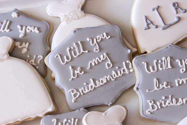 Will you be my bridesmaid - cookies