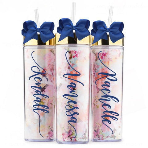 personalized bridesmaid gift tumblers