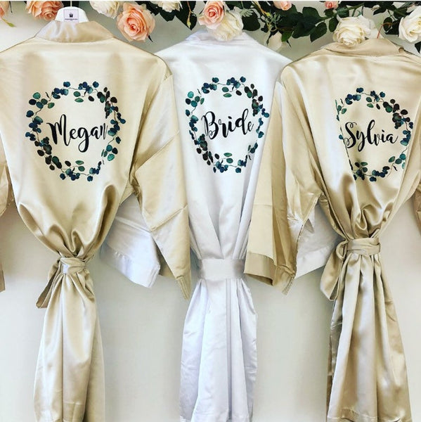 bride bridesmaid robes