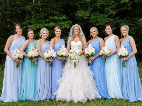 Different Shades of Bridesmaid Dresses