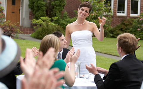 Bride thanking Maid of Honor