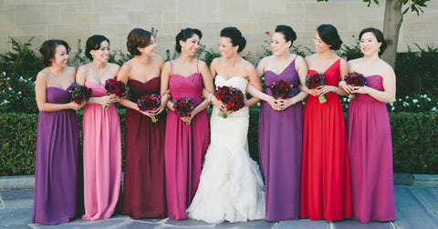 Color Scheme Bridesmaid Dresses