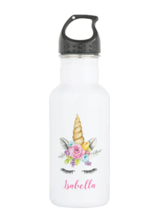 Water Bottle Flower Girl Gift