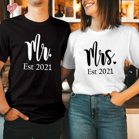 Classy Bride Matching Pajamas for Couples – “Wifey” & “Hubby