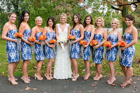 Patterned Bridesmaid Dresses