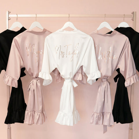 personalized bridesmaid robe