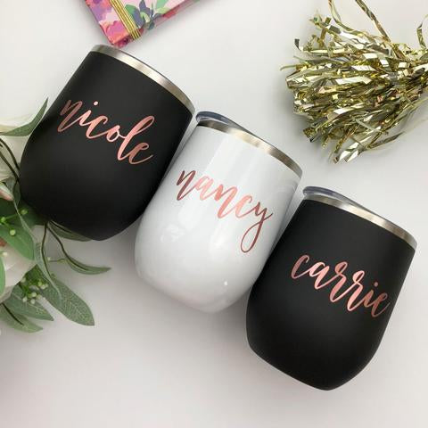 Personalized Stemless Wine Tumbler