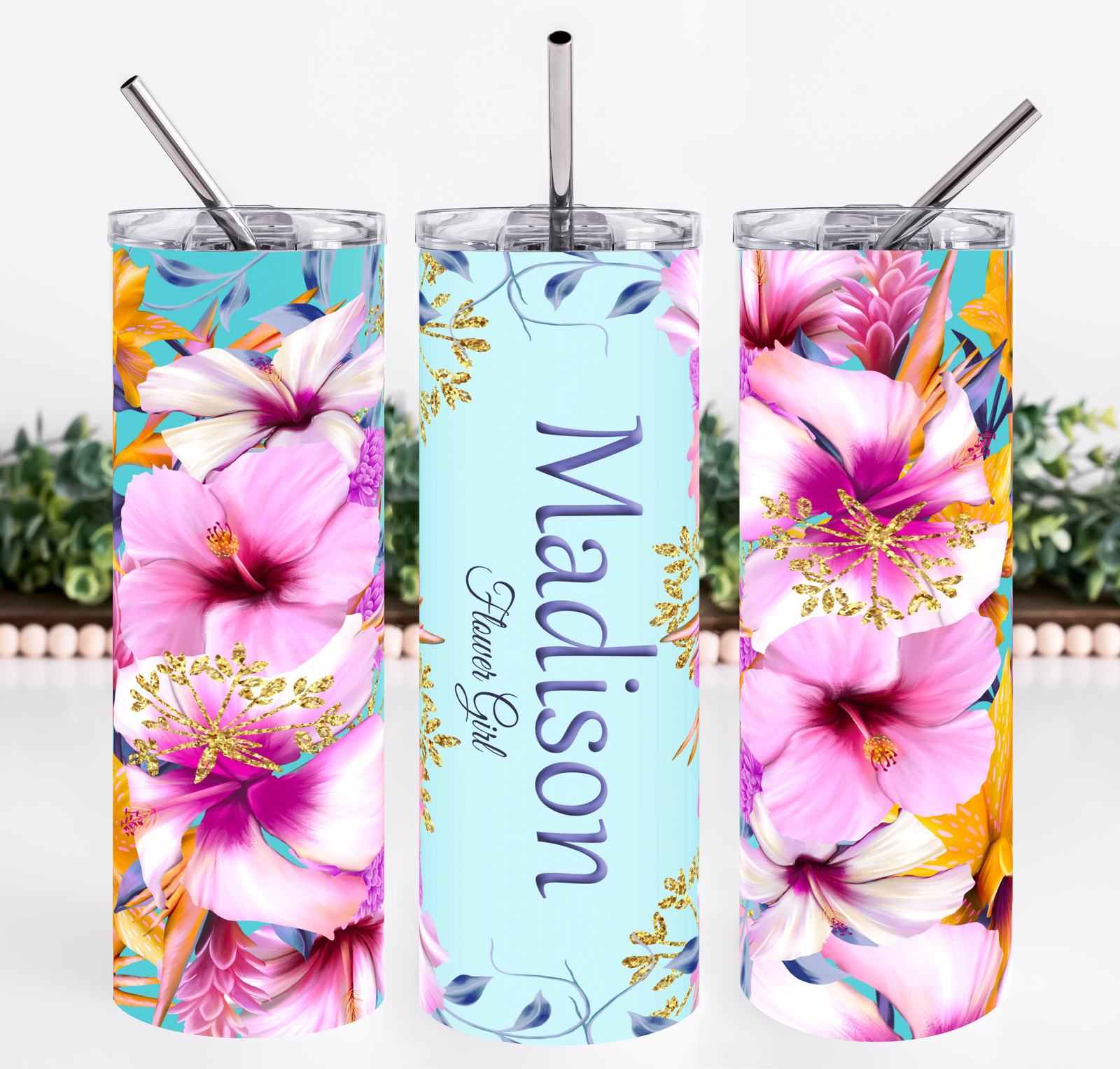 Flower Girl / Ring Bearer Skinny Mini Tumbler – Rubi and Lib Design Studio