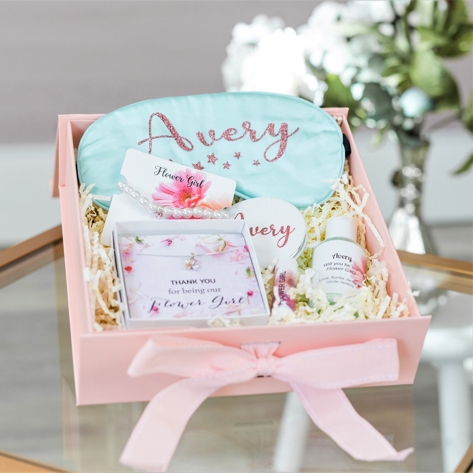 Flower Girl Box! Glasses, Purse, Clip & Bracelet – Love Leigh Gift Co.