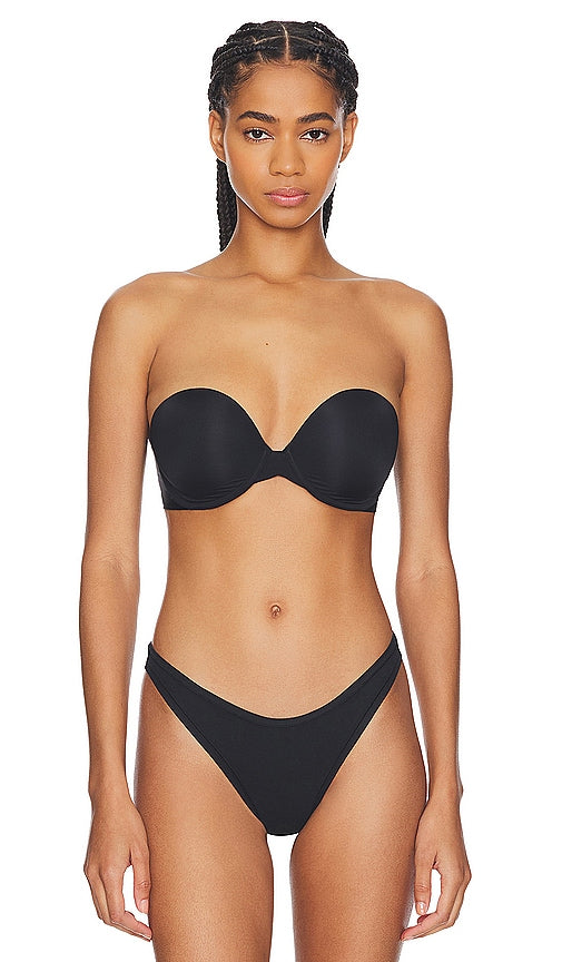 Natori Minimal Strapless Contour Bra in Black