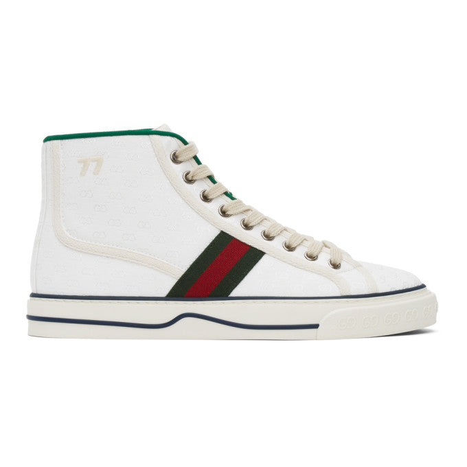 Gucci White Gucci Tennis 1977 High-Top Sneakers – BlackSkinny