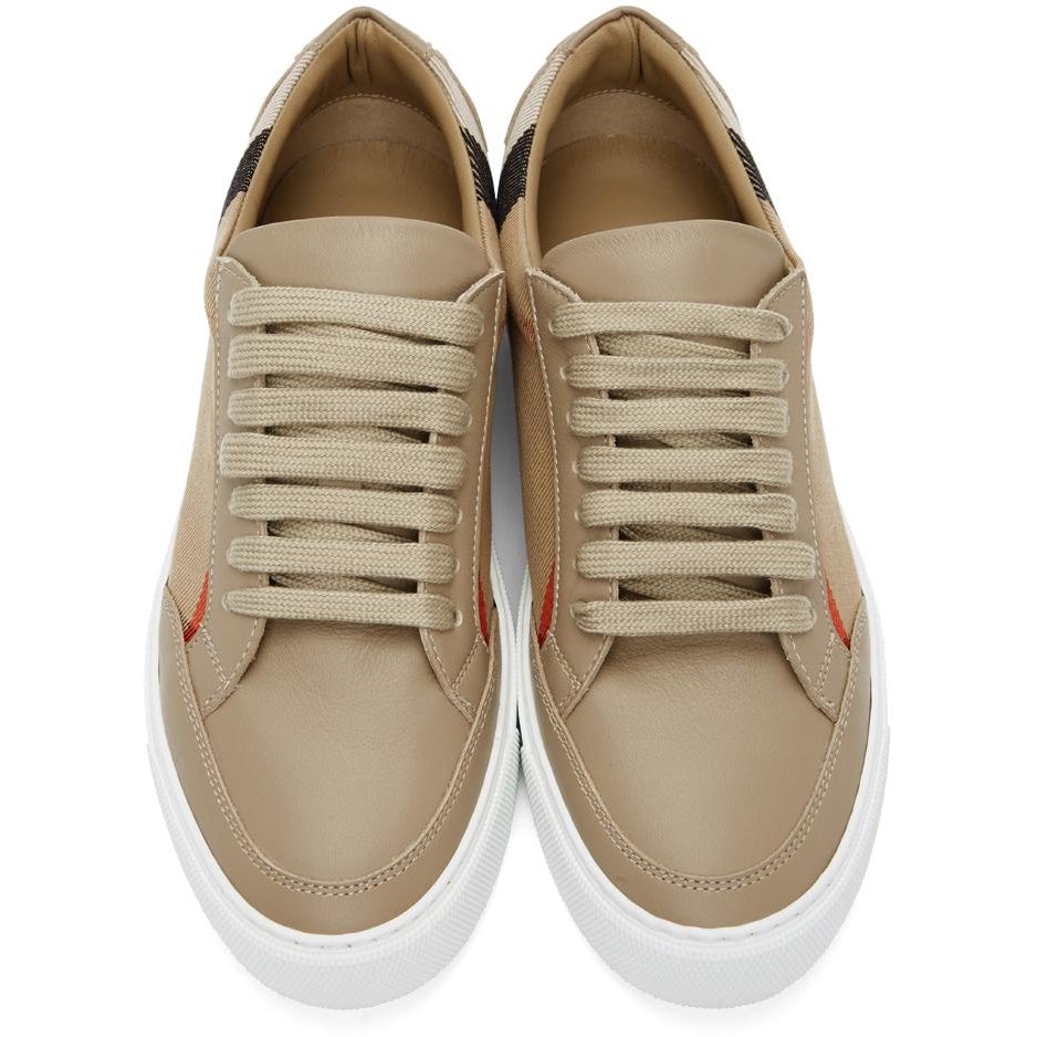 Burberry Beige New Salmond Sneakers – BlackSkinny