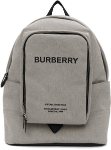 Burberry Grey Canvas Logo Jack Backpack - Burberry Grey Canvas Logo Jack Sackpack - 버버리 그레이 캔버스 로고 잭 배낭
