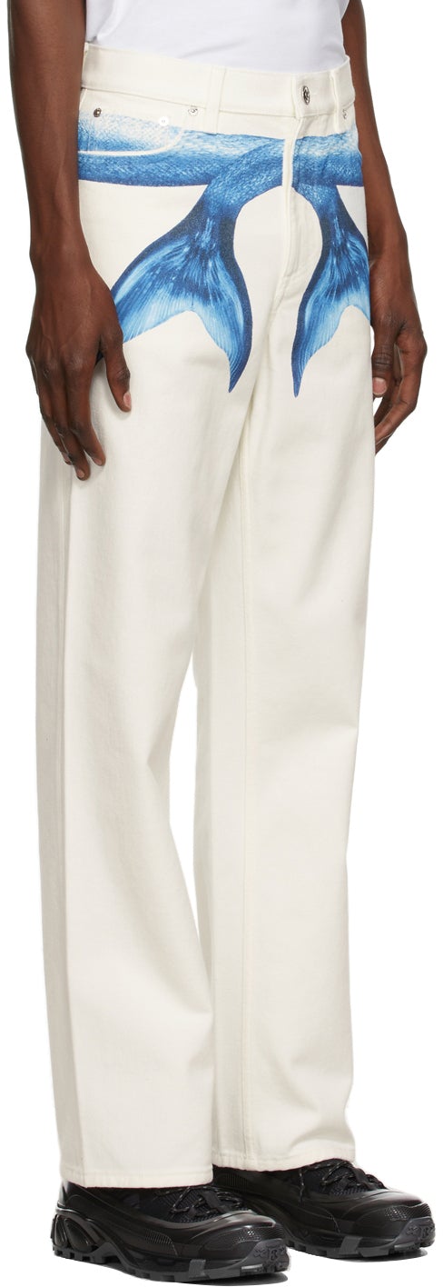 Burberry White Mermaid Tail Jeans – BlackSkinny