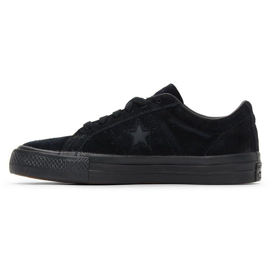 converse black suede one star