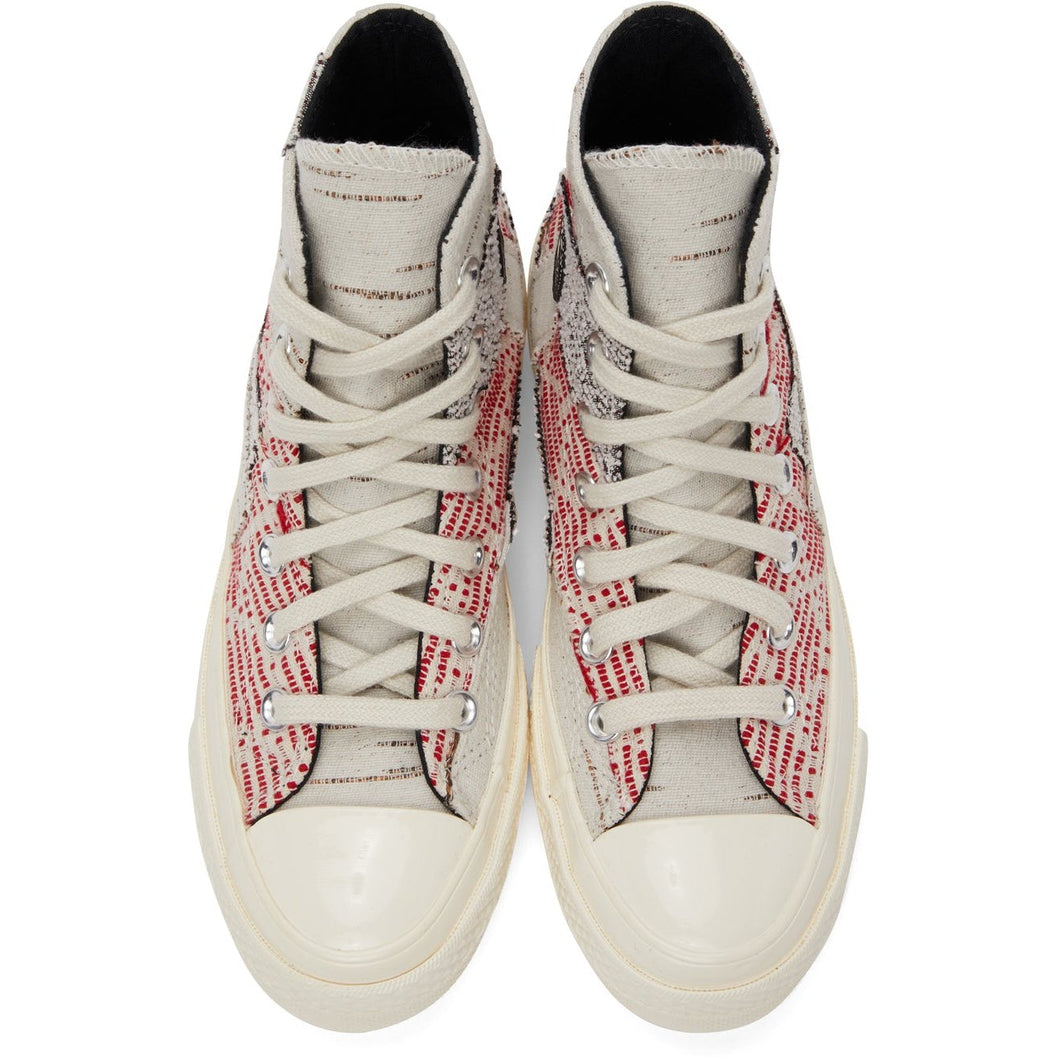 off white patchwork converse