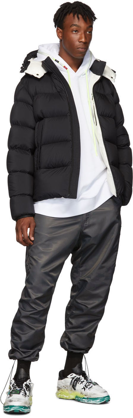 moncler black down wilms jacket