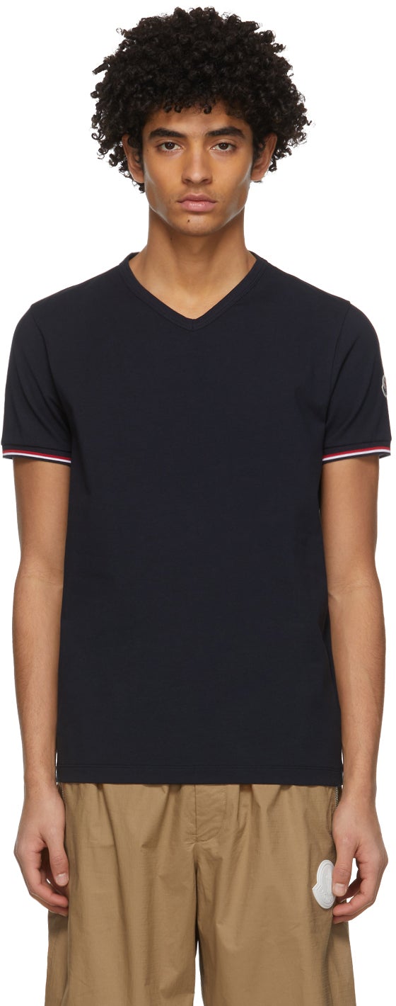 moncler v neck t shirt