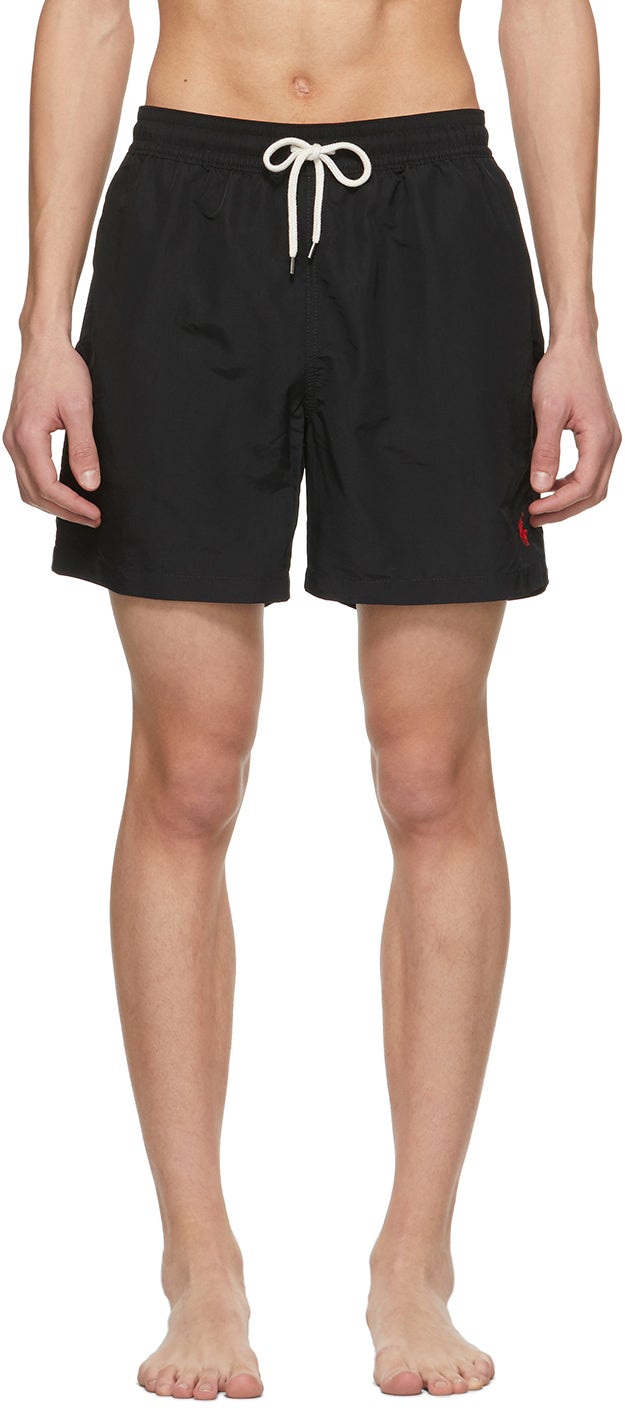 ralph lauren swim shorts black