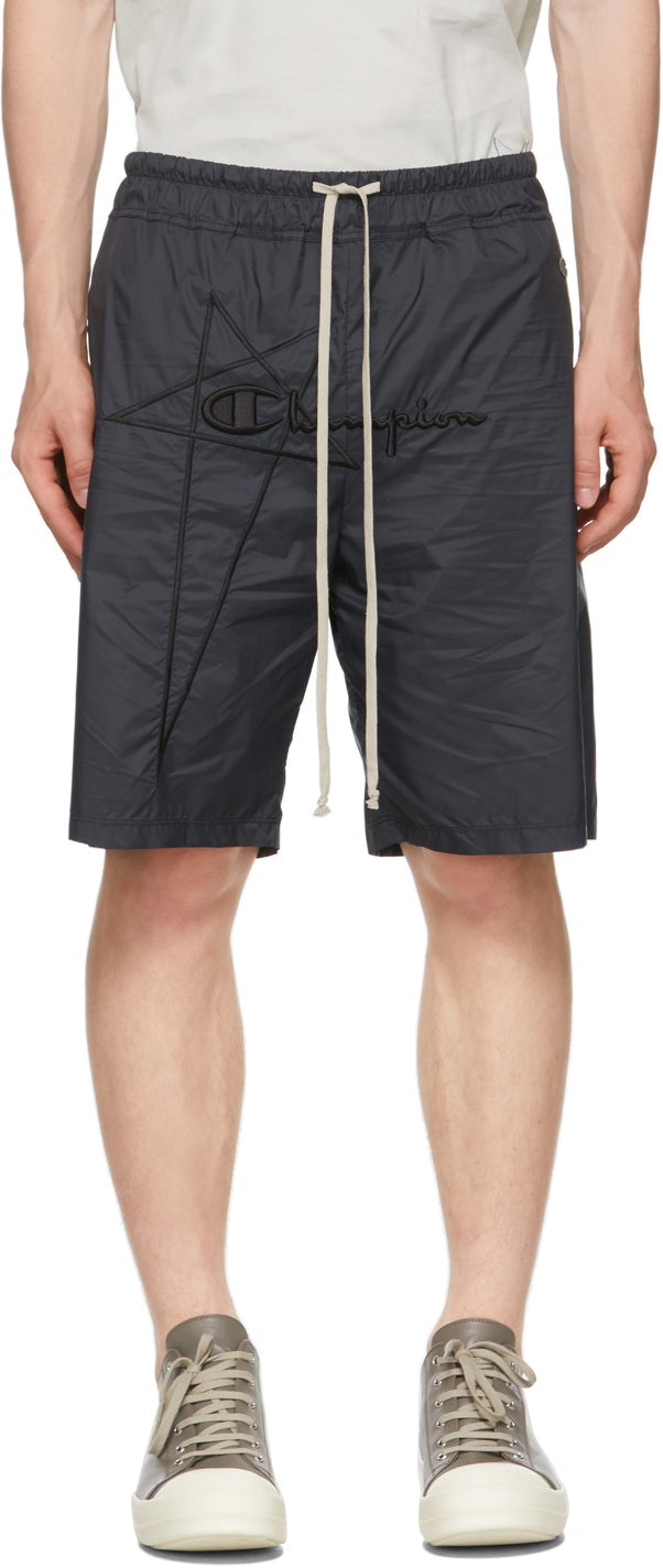 champion nylon shorts black