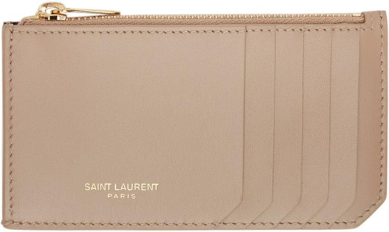 saint laurent card holder zip