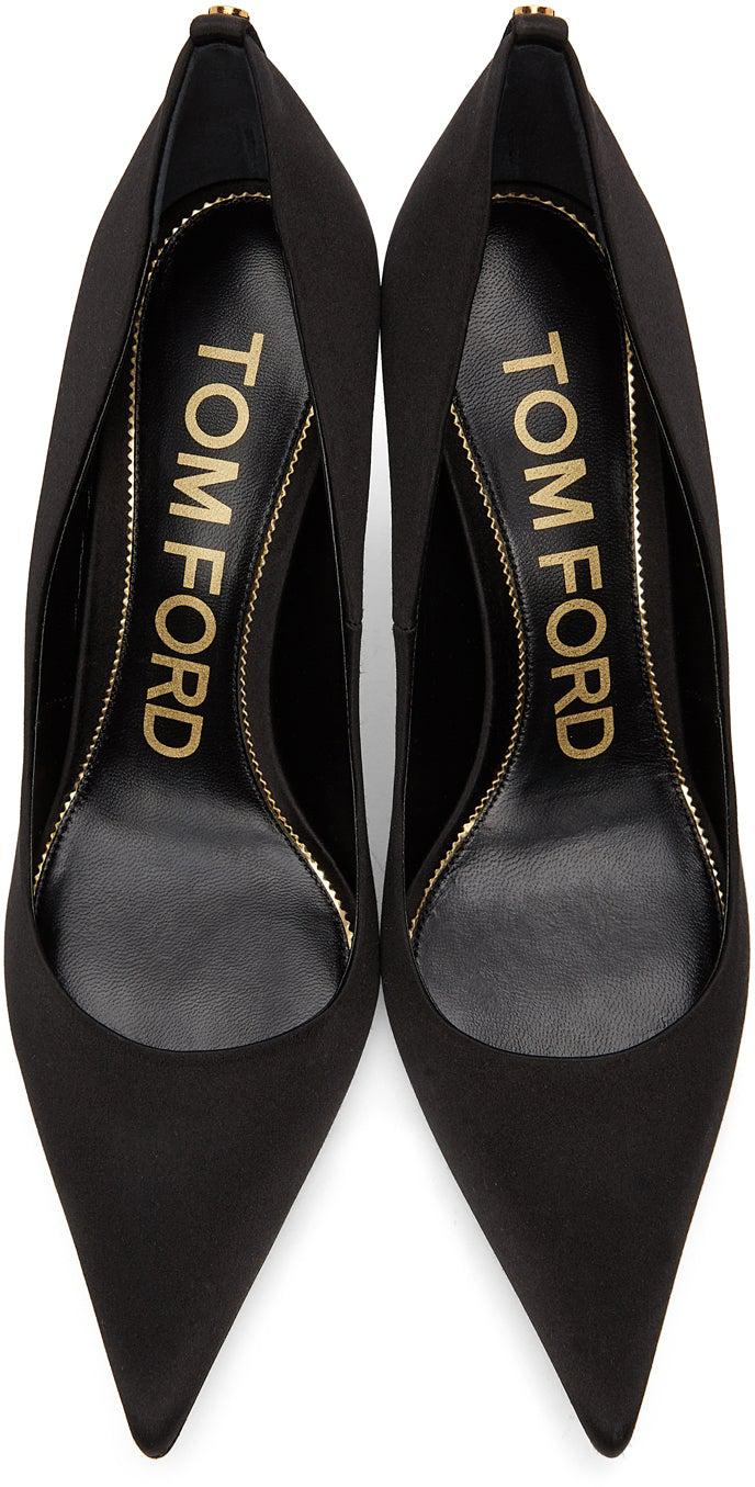 TOM FORD Black T Screw Pumps – BlackSkinny