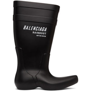 balenciaga black and white boots