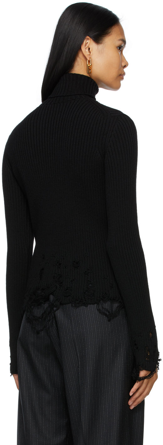 balenciaga black turtleneck