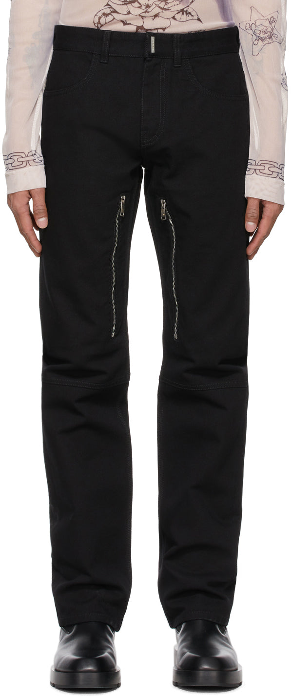 Givenchy Black Zip Jeans – BlackSkinny