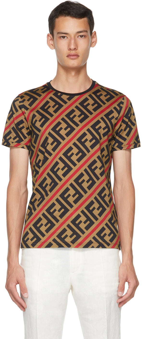 fendi t shirt brown