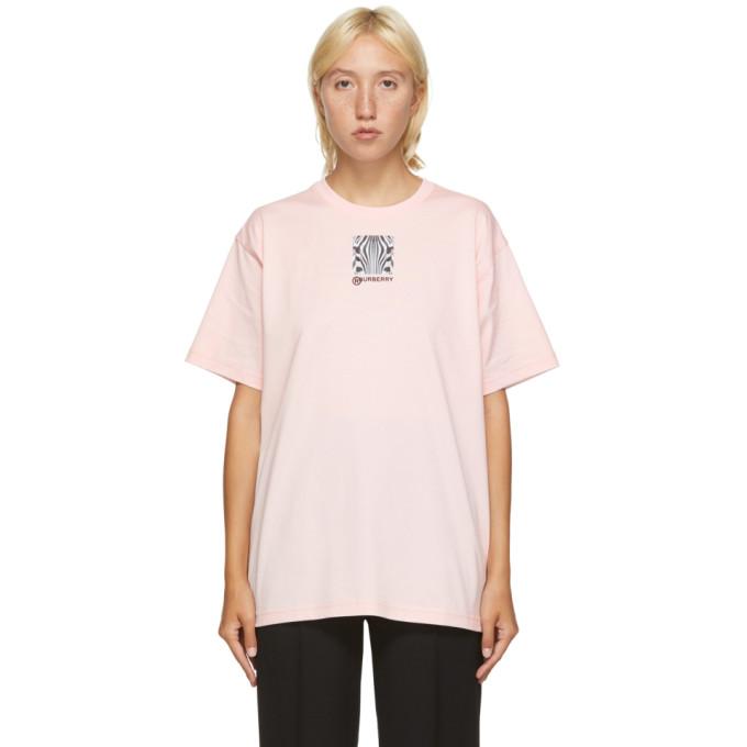 pink and white burberry shirt