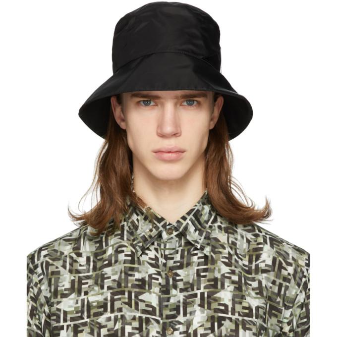 fendi black bucket hat