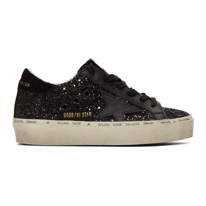 golden goose black hi star sneakers