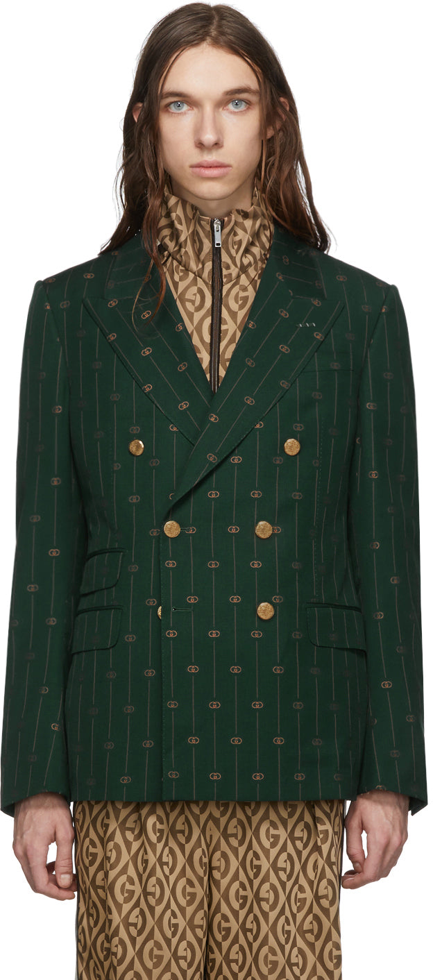 green gucci blazer