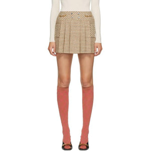 gucci pleated mini skirt