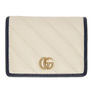 white gucci card holder