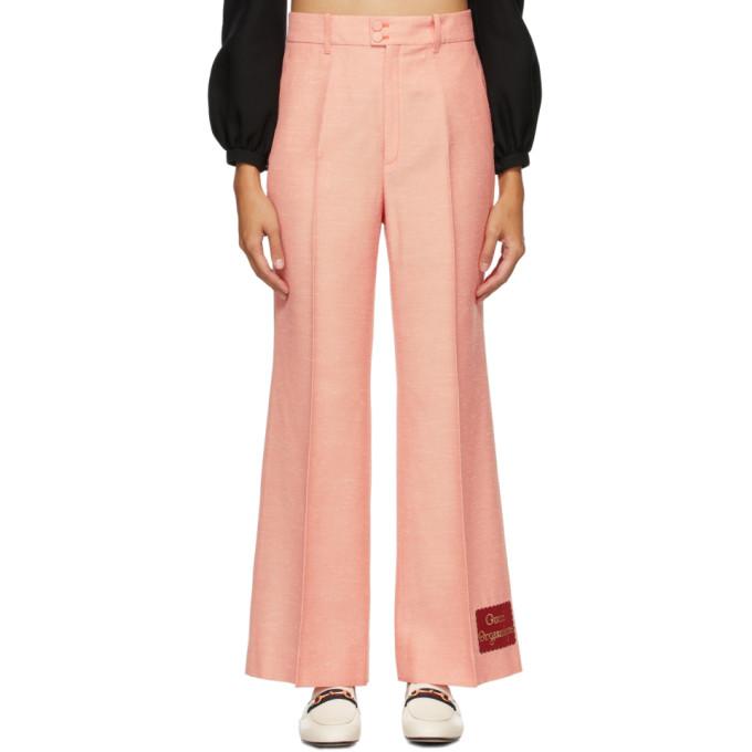 Gucci Pink Gucci Orgasmique Wide Trousers – BlackSkinny
