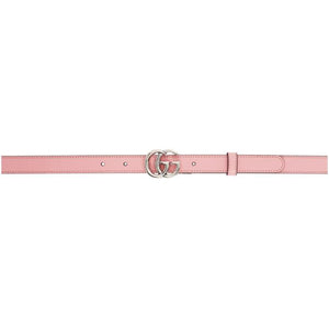 Gucci Pink Skinny GG Marmont Belt – BlackSkinny